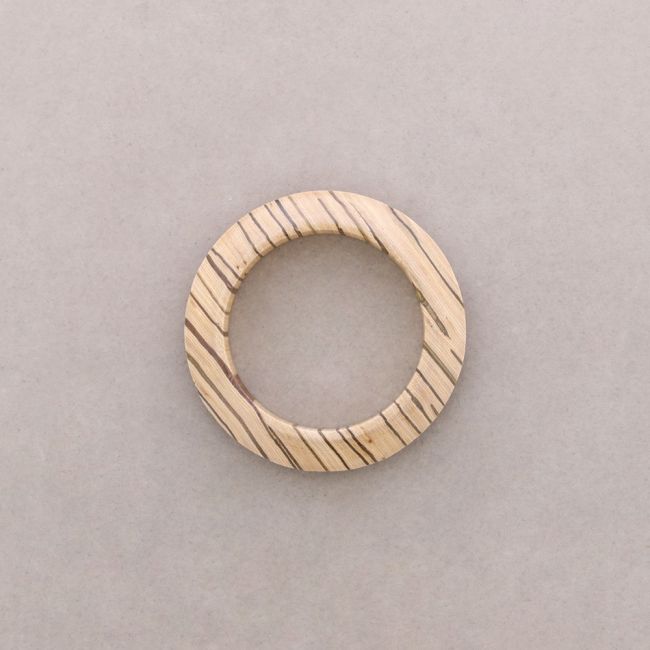 TRIANGULAR WOODEN RIGID BRACELET 1.7CM