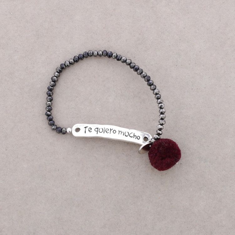 METAL BEADS MESSAGE BRACELET 2