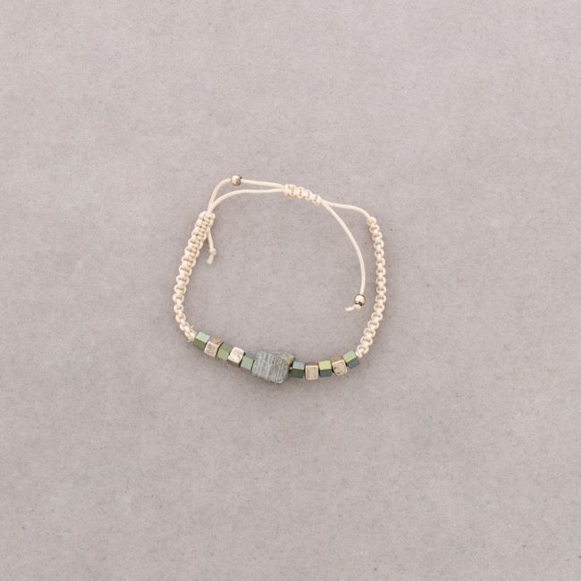 PULSERA MACRAME CUENTAS