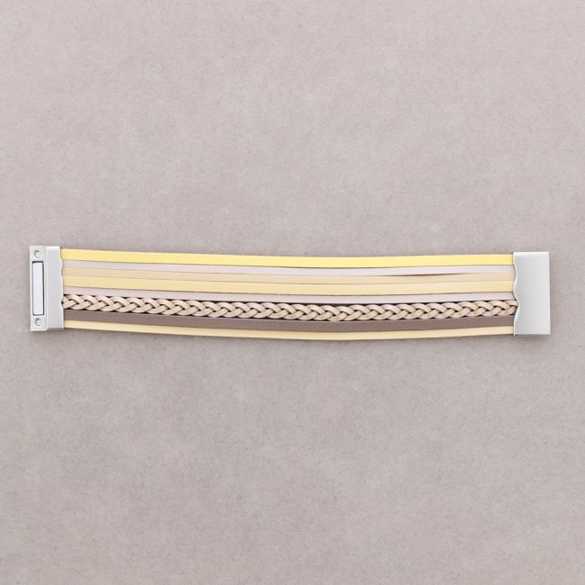 PULSERA CUERO CIERRE IMAN