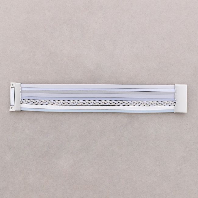 PULSERA CUERO CIERRE IMAN