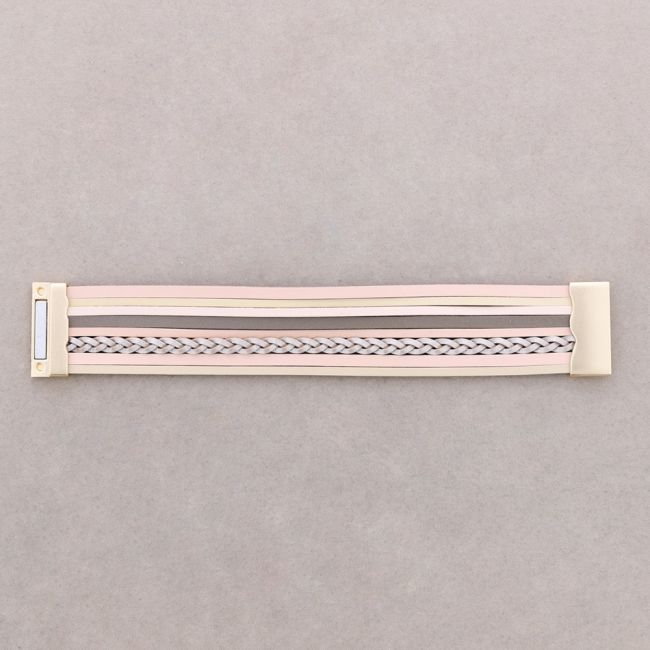 PULSERA CUERO CIERRE IMAN