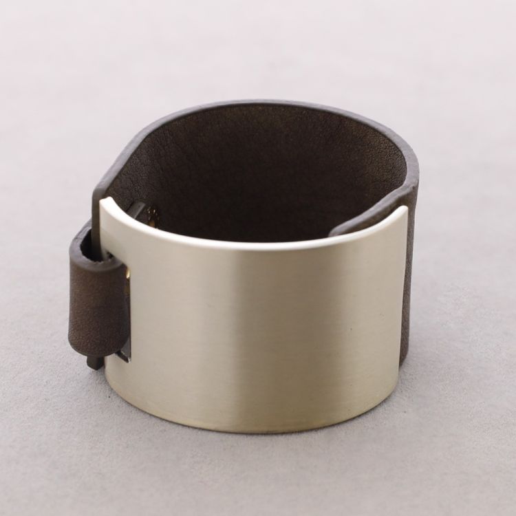 LEATHER METAL BRACELET