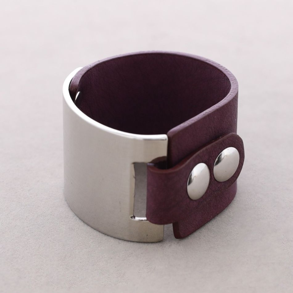 LEATHER METAL BRACELET