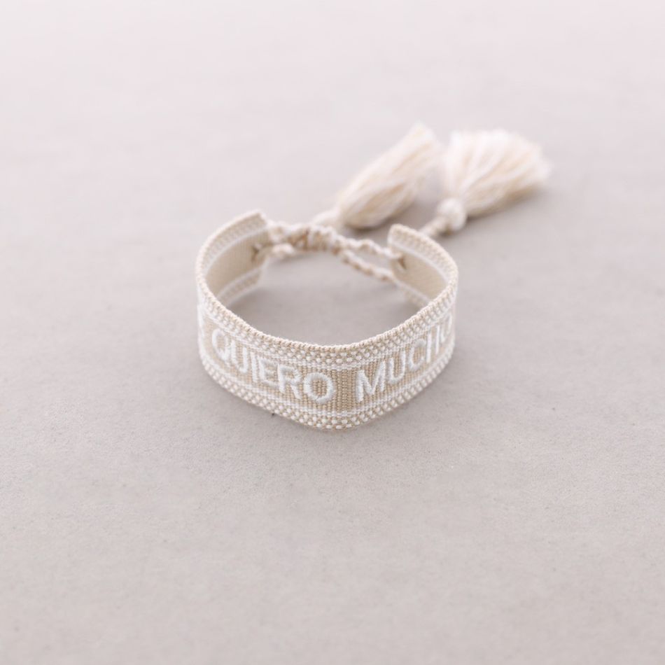PULSERA MACRAMÉ TE QUIERO MUCHO