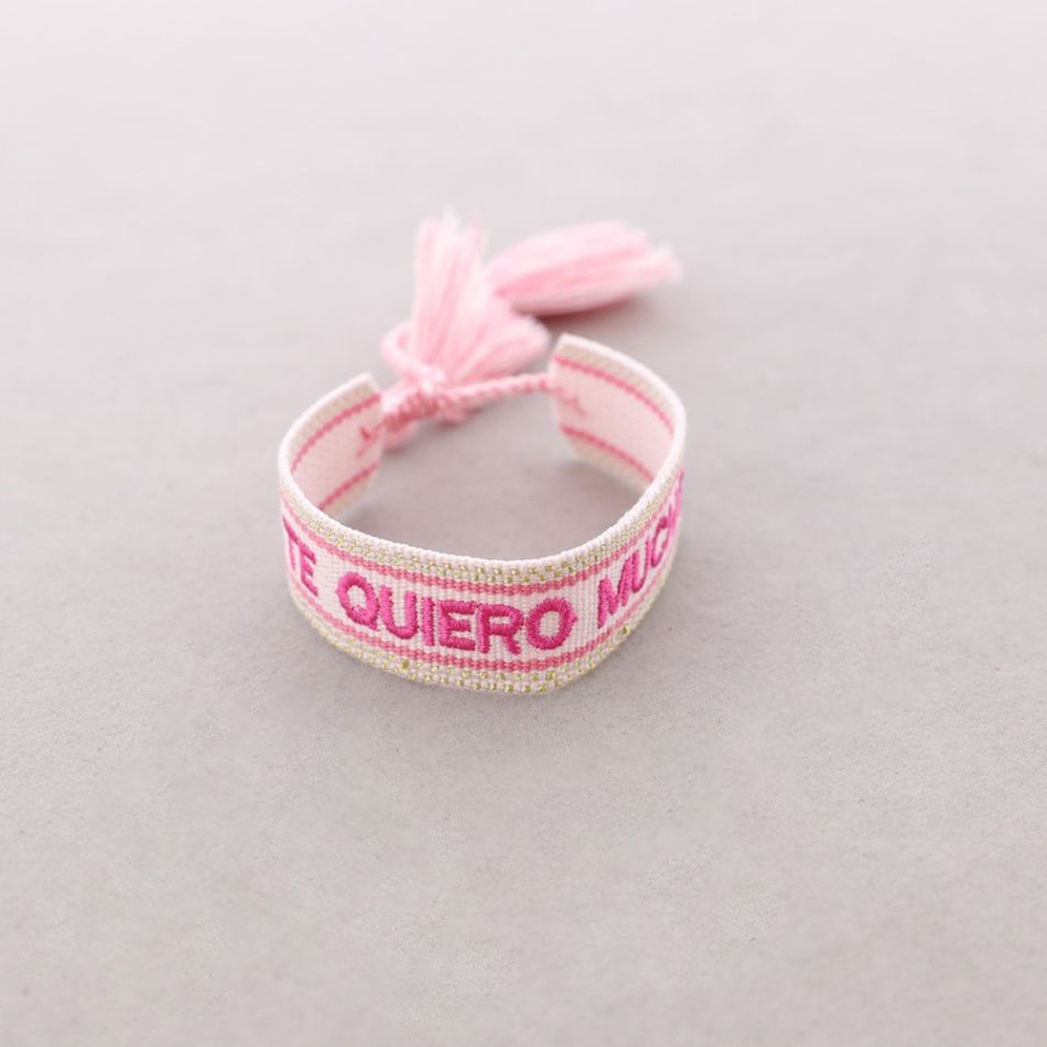 PULSERA MACRAMÉ TE QUIERO MUCHO