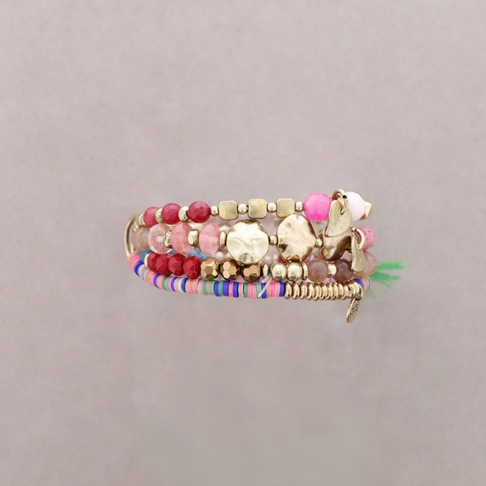 4 STRIP BEAD BRACELET