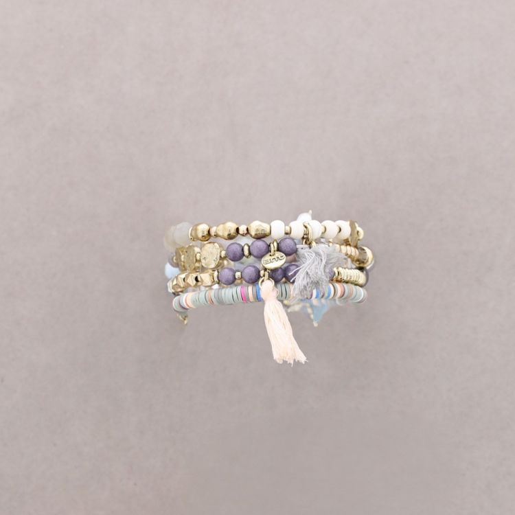 PULSERA 4 TIRAS CUENTAS 2