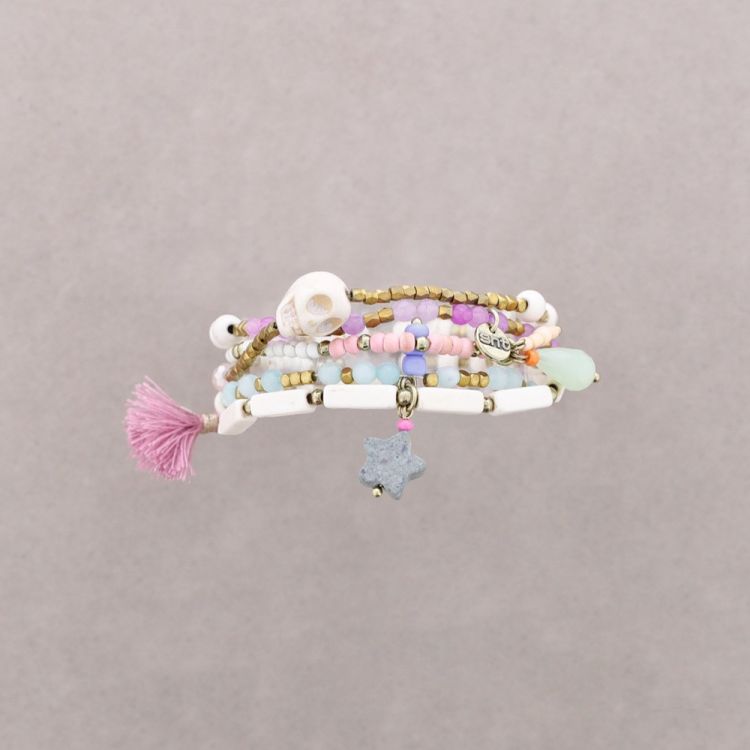 ELASTIC 5 TURNS BEADS BRACELET 2