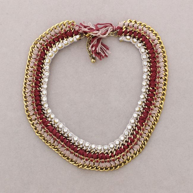 Choker chain braided thread