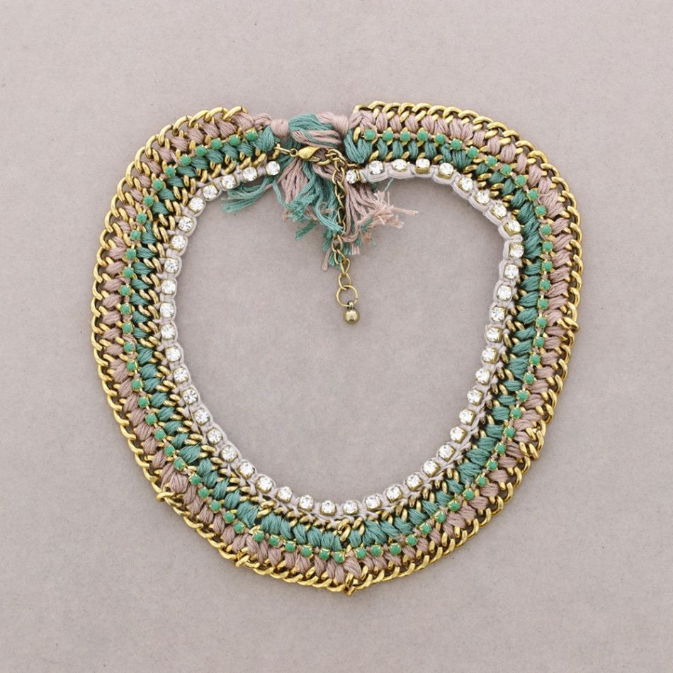 Choker chain braided thread