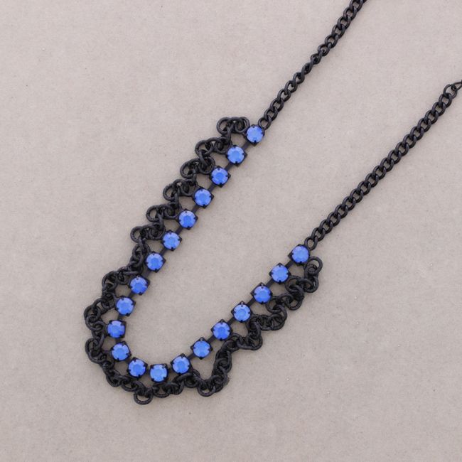 CHAIN ??CHOKER WITH INCRUSTED CRYSTALS