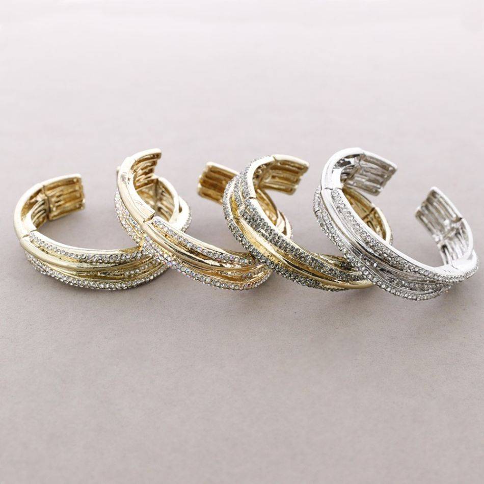 PULSERA METAL CRISTALES
