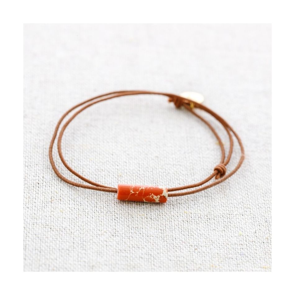 ELASTIC DOUBLE STEEL STONE BRACELET