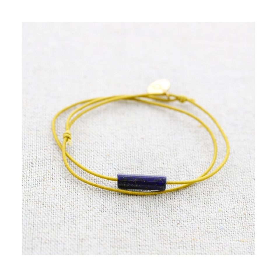ELASTIC DOUBLE STEEL STONE BRACELET