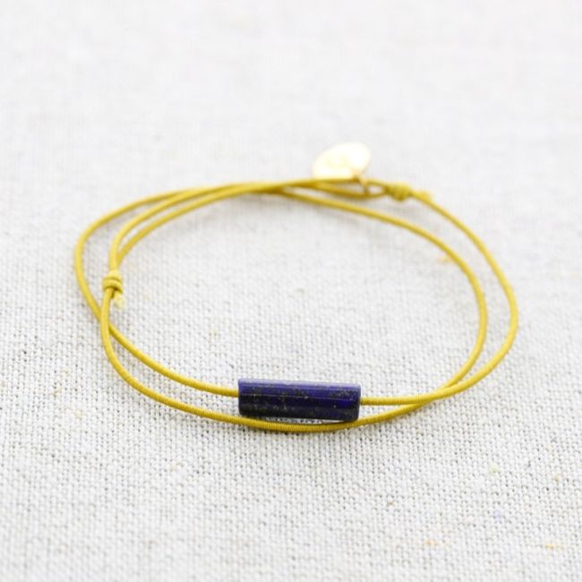 ELASTIC DOUBLE STEEL STONE BRACELET