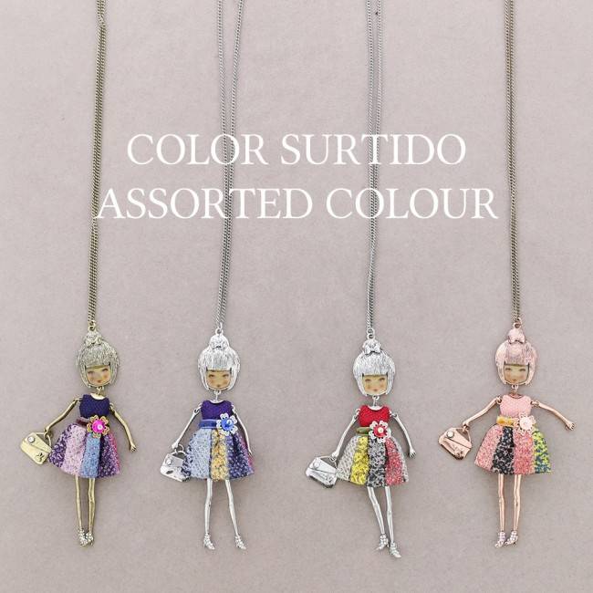 COLLAR LARGO COLG. MUÑECA CARINA