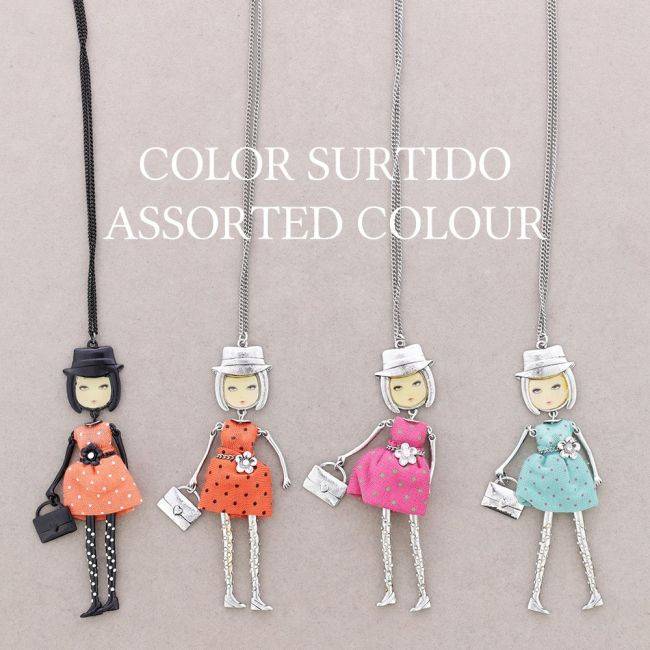 COLLAR LARGO COLG. MUÑECA CARINA