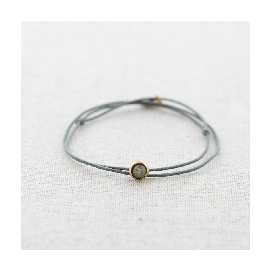 ELASTIC DOUBLE STEEL STONE BRACELET