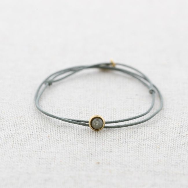 ELASTIC DOUBLE STEEL STONE BRACELET
