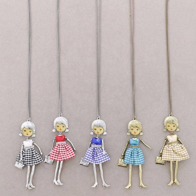COLLAR LARGO COLG. MUÑECA CARINA