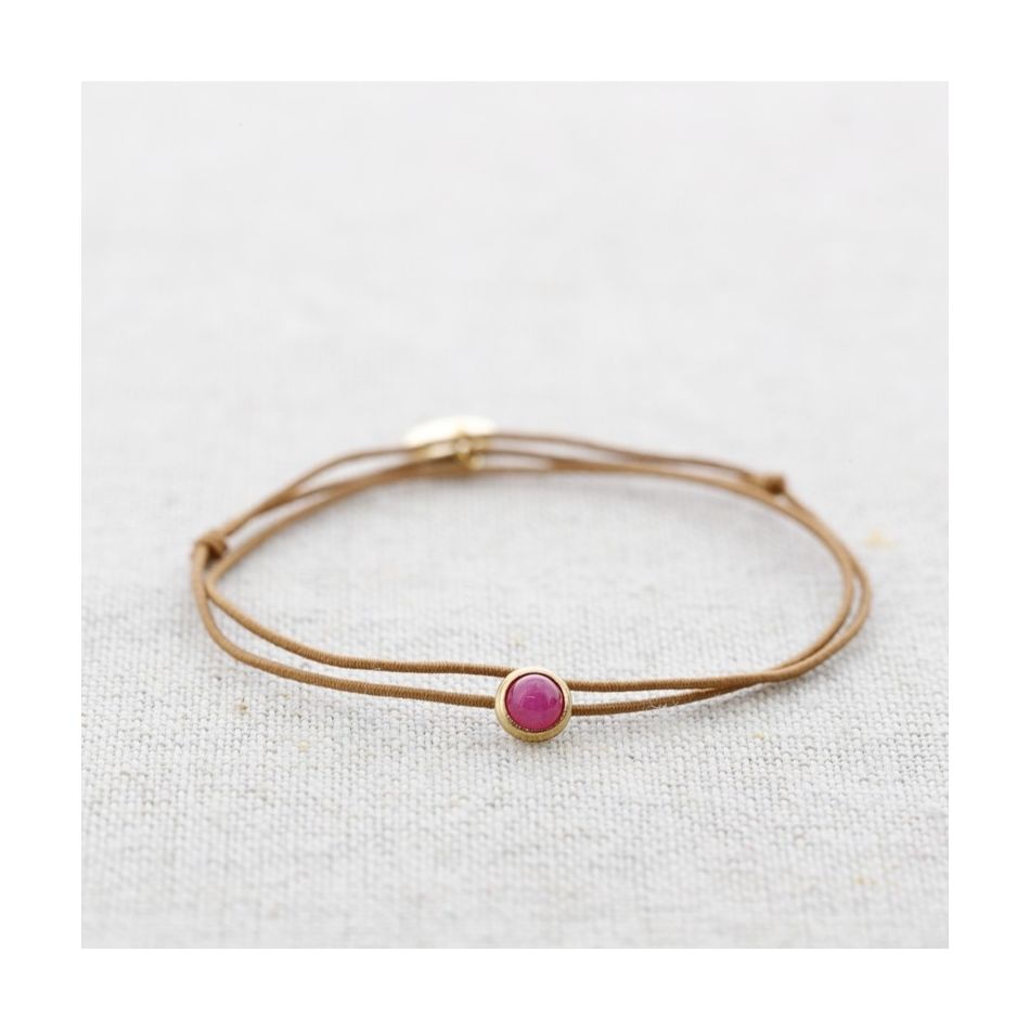 ELASTIC DOUBLE STEEL STONE BRACELET