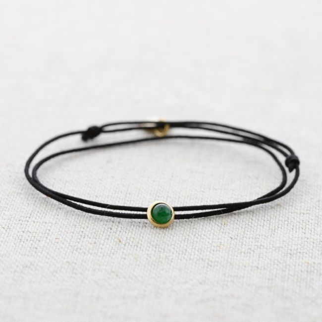 PULSERA ELÁSTICA DOBLE ACERO PIEDRA
