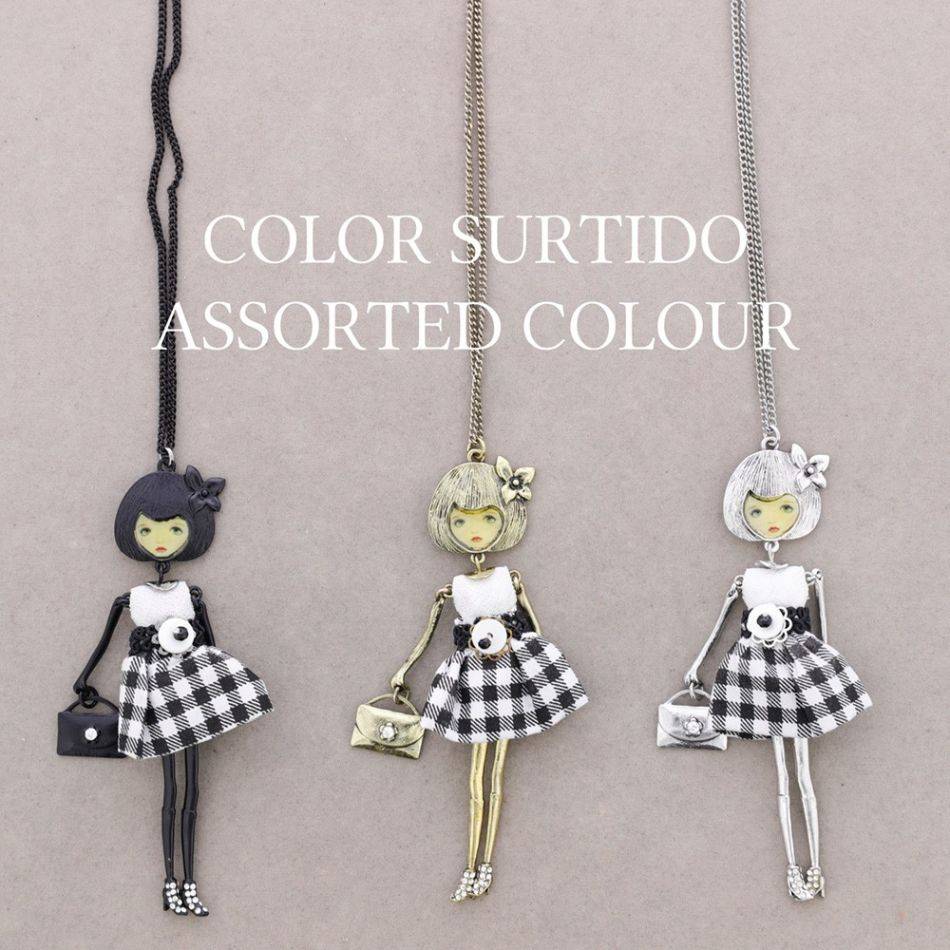 LONG PENDANT NECKLACE CARINE DOLL