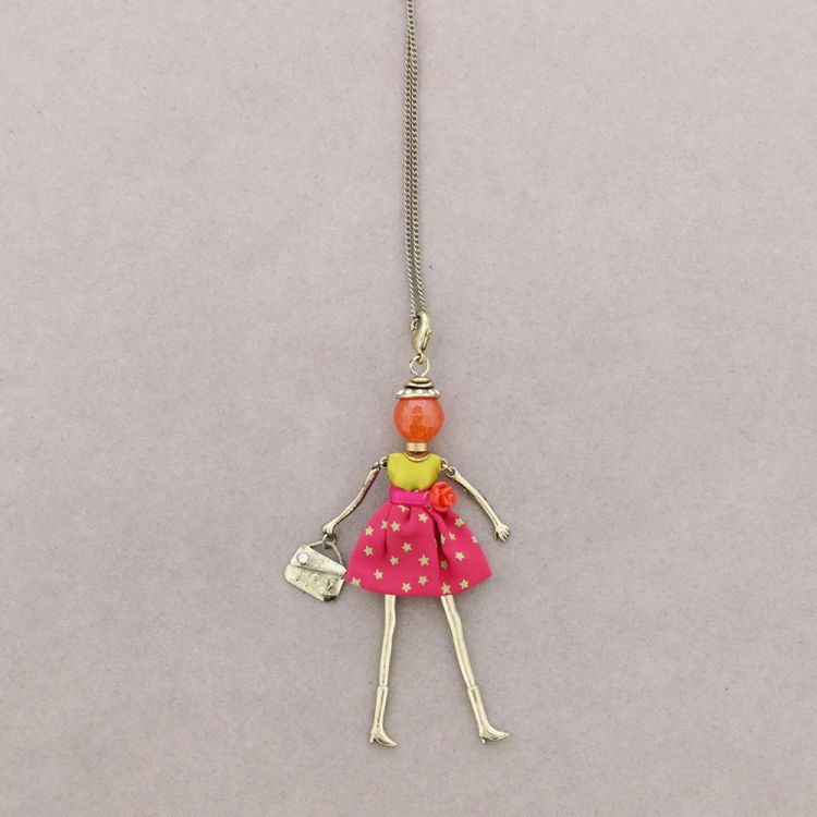 LONG PENDANT NECKLACE DOLL 2