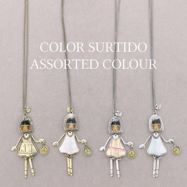 LONG PENDANT NECKLACE BALLERINA DOLL