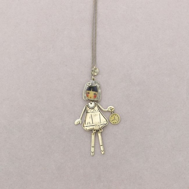 LONG PENDANT NECKLACE BALLERINA DOLL