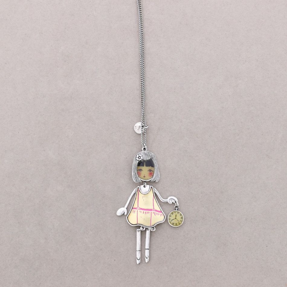 LONG PENDANT NECKLACE BALLERINA DOLL