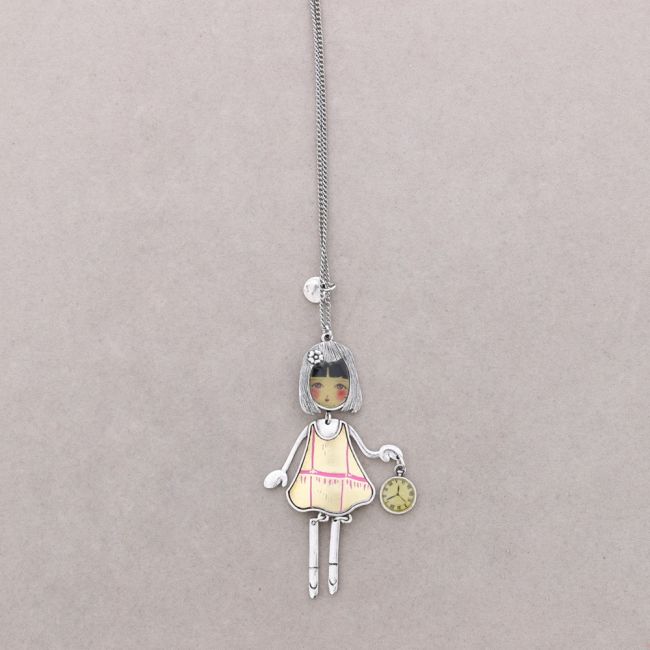 LONG PENDANT NECKLACE BALLERINA DOLL
