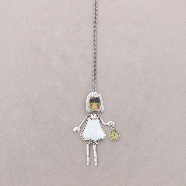 LONG PENDANT NECKLACE BALLERINA DOLL