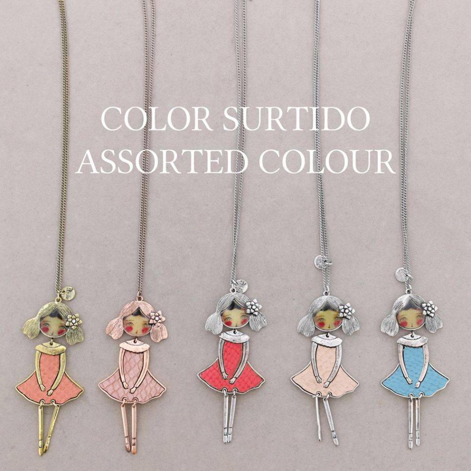 LONG PENDANT NECKLACE BALLERINA DOLL