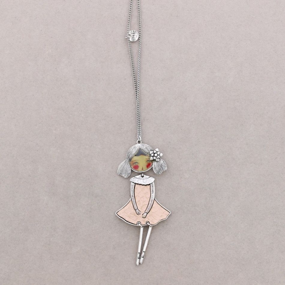 LONG PENDANT NECKLACE BALLERINA DOLL