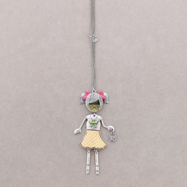 LONG PENDANT NECKLACE BALLERINA DOLL