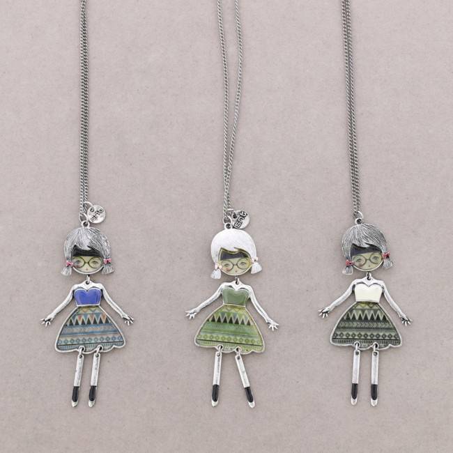 COLLAR LARGO BAILARINA ESMALTE