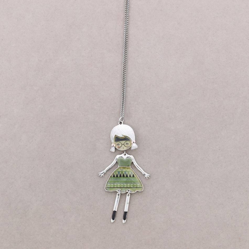 COLLAR LARGO BAILARINA ESMALTE