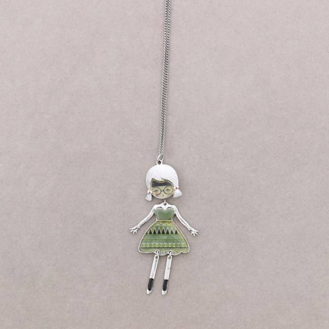 COLLAR LARGO BAILARINA ESMALTE