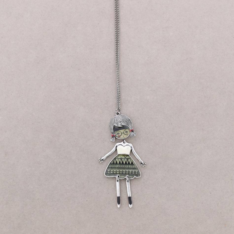 COLLAR LARGO BAILARINA ESMALTE