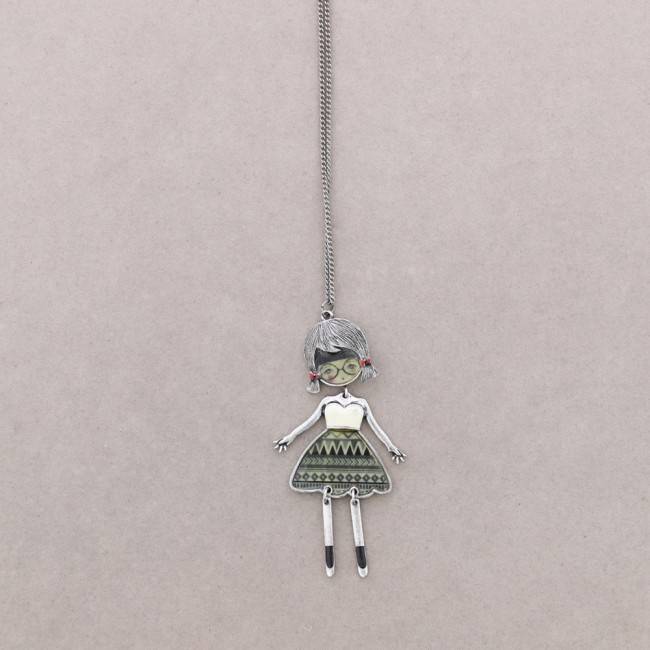 COLLAR LARGO BAILARINA ESMALTE