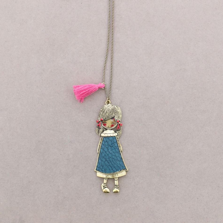 COLLAR LARGO COLGANTE MUÑECA