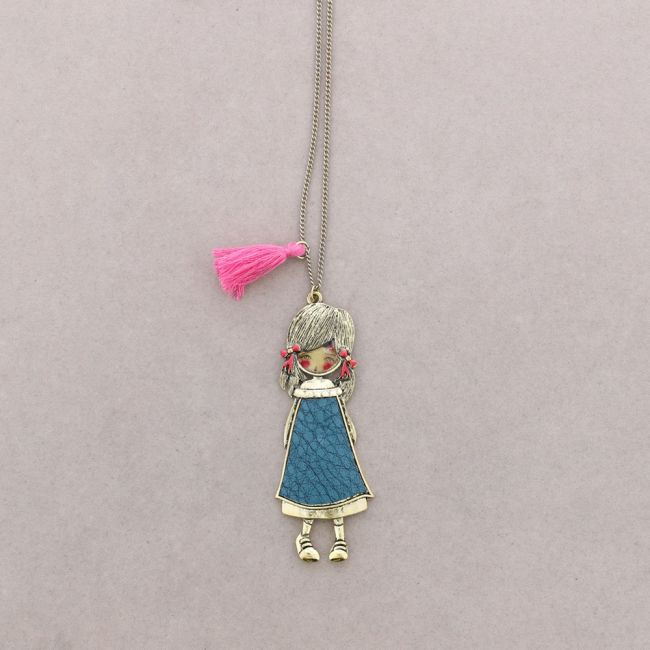 COLLAR LARGO COLGANTE MUÑECA