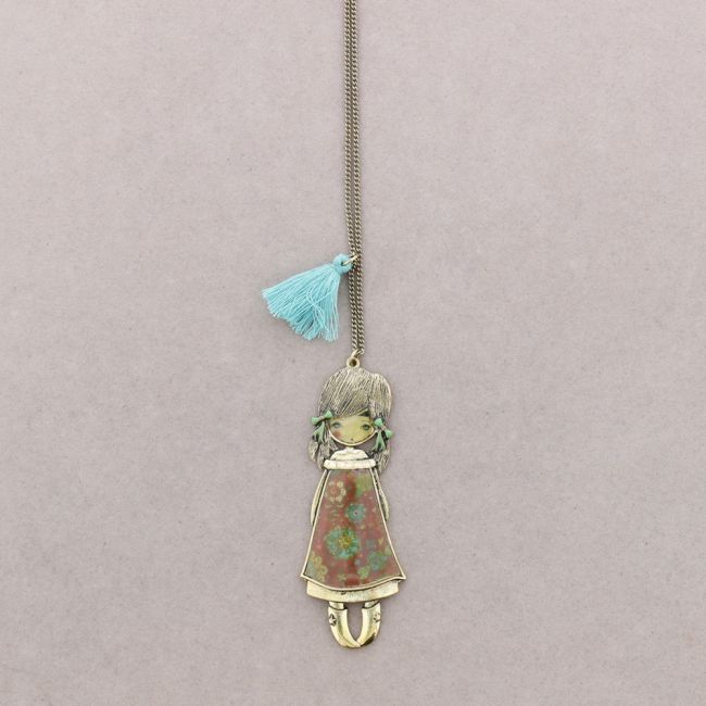 COLLAR LARGO COLG. METAL ESMALTE