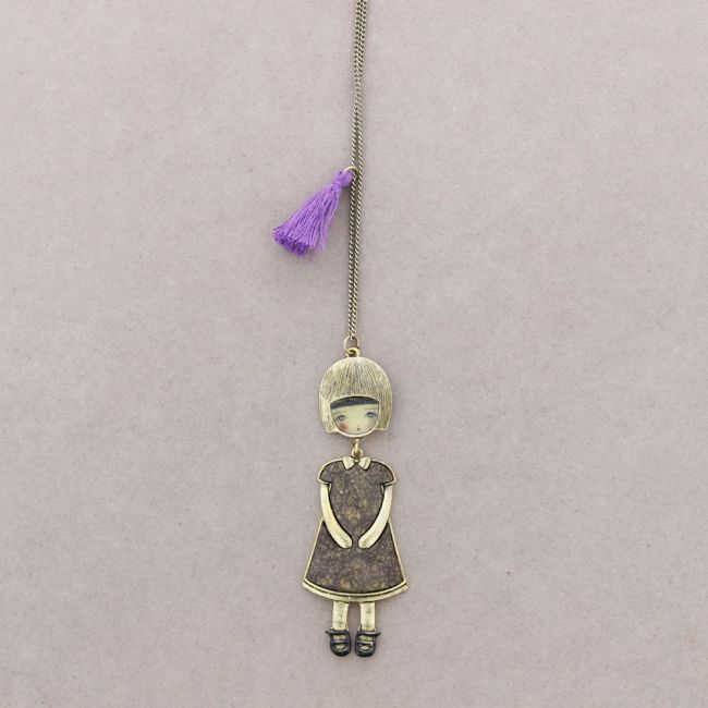 COLLAR LARGO COLGANTE MUÑECA