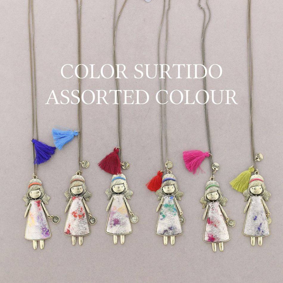 COLLAR LARGO COLGANTE MUÑECA