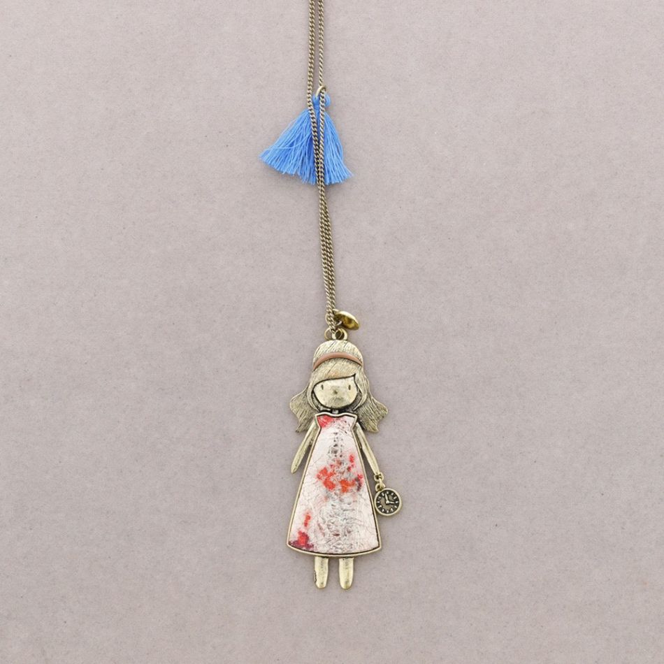 COLLAR LARGO COLGANTE MUÑECA