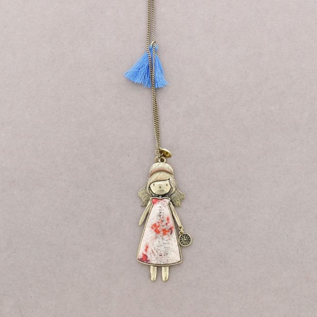 COLLAR LARGO COLGANTE MUÑECA