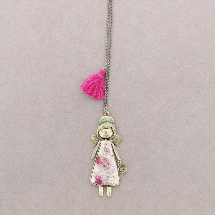 COLLAR LARGO COLGANTE MUÑECA